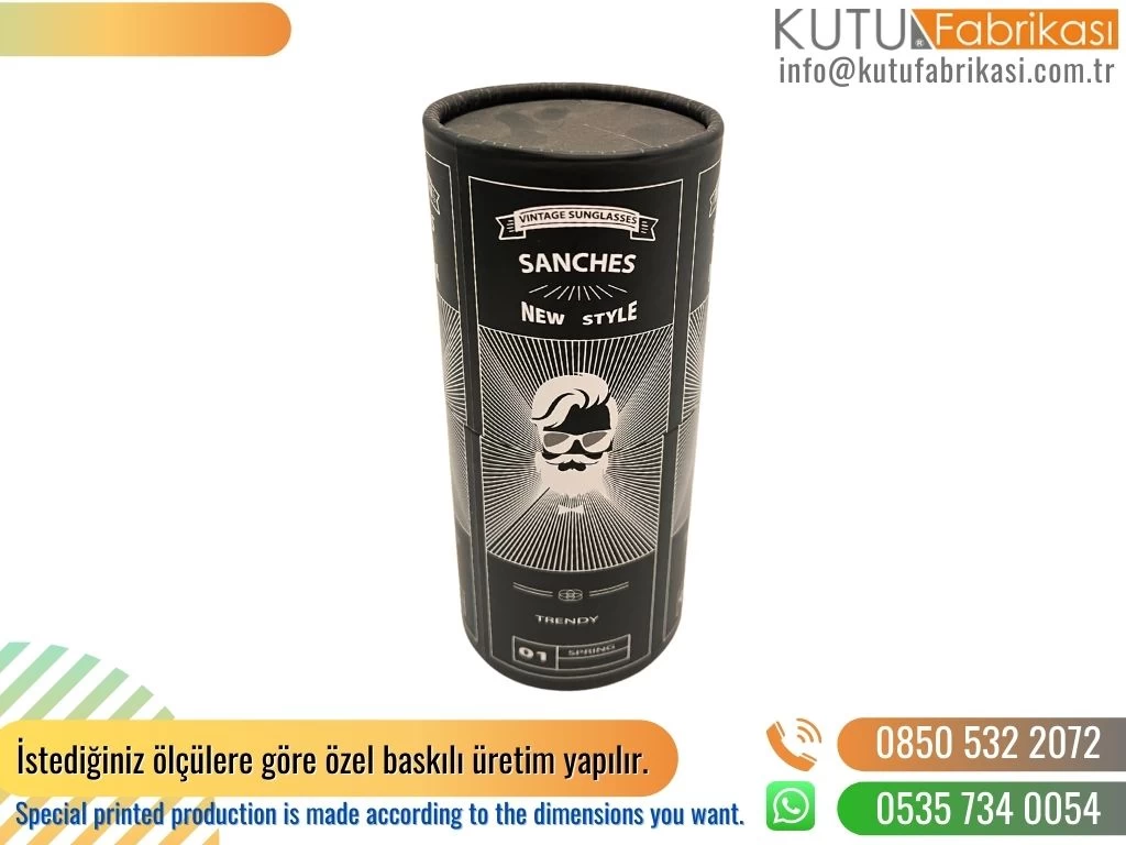 Sakal Bakım Seti Silindir Kutu Siyah