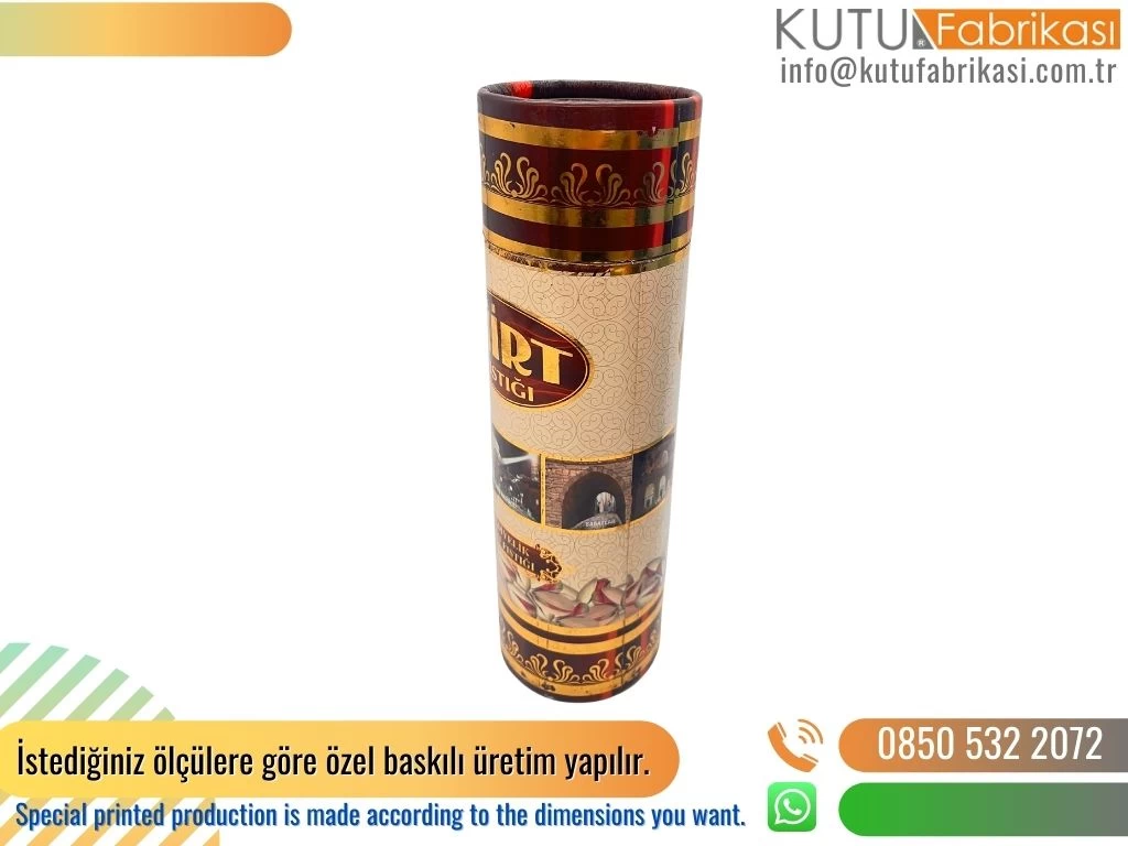 Makine Aksesuar Silindir Kutu Beyaz