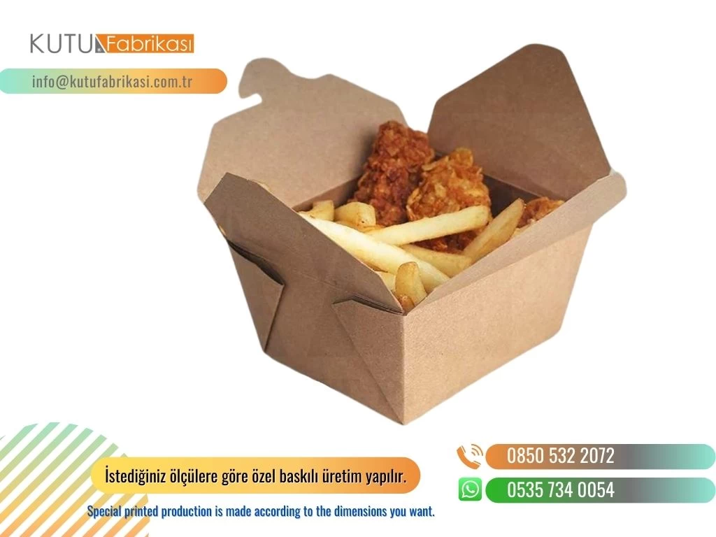 TEK KULLANIMLIK FAST FOOD KUTULARI