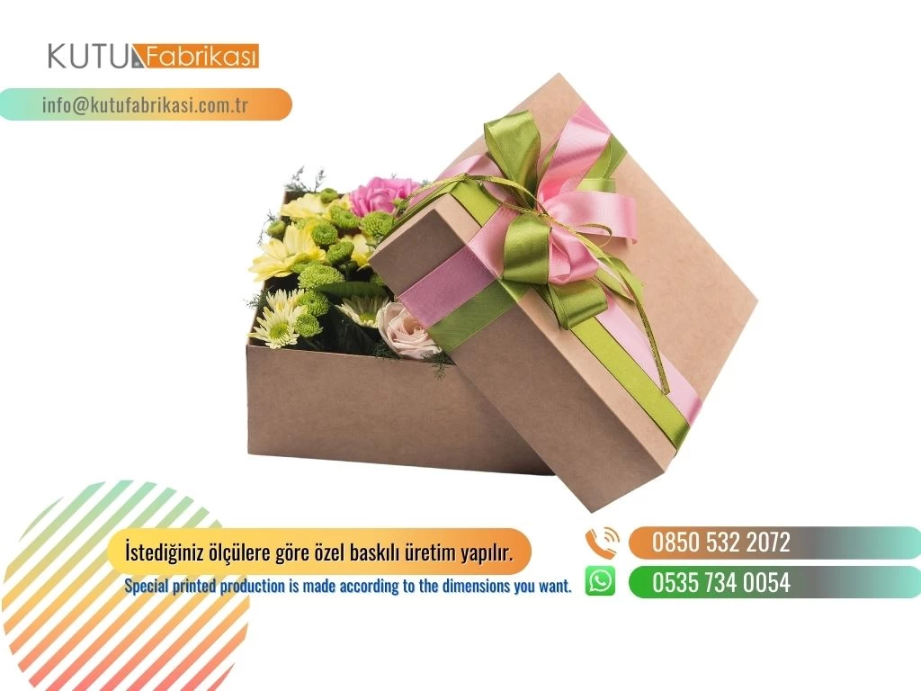 Karton Çiçek Kutusu