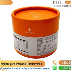 Küçük Baskılı Cilt Bakım Kremi Silindir Kutu