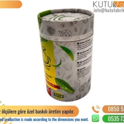 Fotoğraf Baskılı Orta Boy Çay Kutusu Yaprak Desenli
