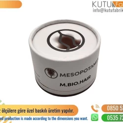 Teşil Baskılı Küçük Boy Silindir Kutu