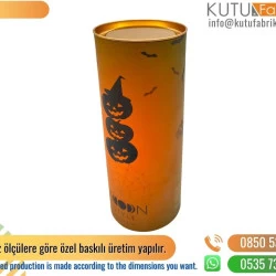 Turuncu Özel Üretim Silindir Kutu