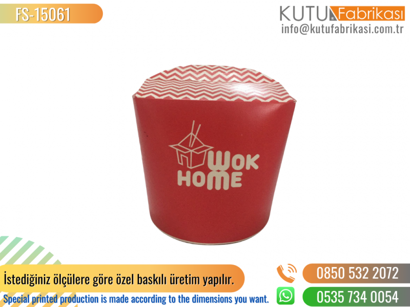 Baskılı Noodle Kutusu 15061