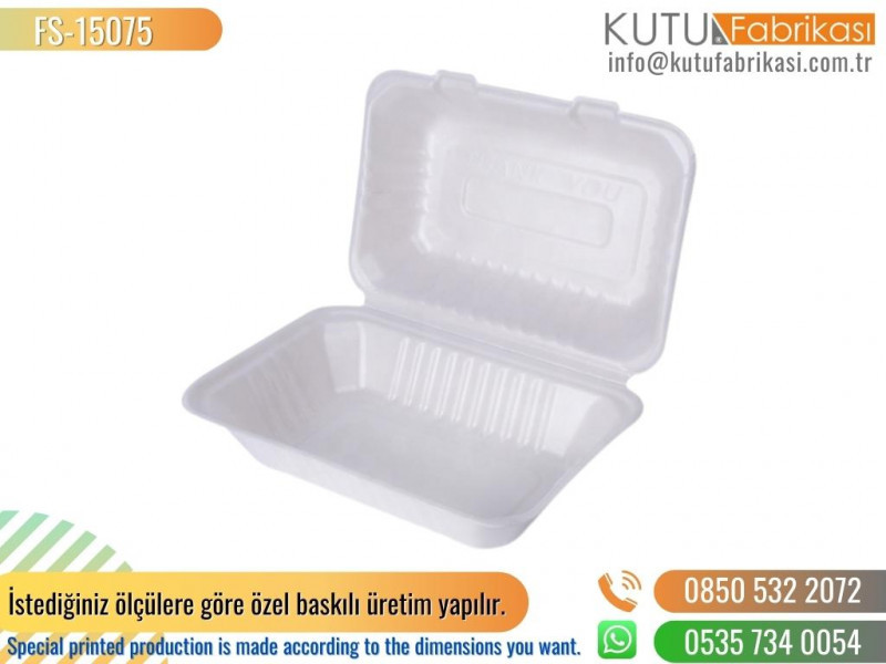 Foam Takeout Box 15075