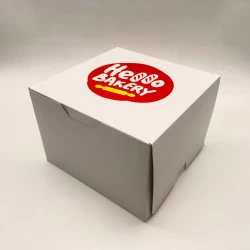 Kilitli Baskılı Pasta Kutusu