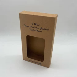 Kraft Pencereli Kadınlar Günü Hediye Kutusu